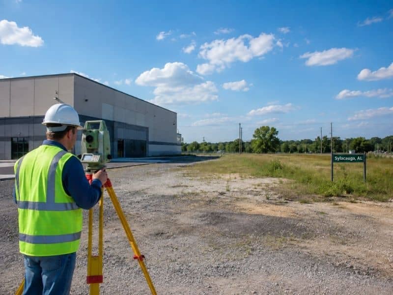 property survey commercial expansion sylacauga alabama | Sylacauga Land Surveying Property Survey for commercial site expansion in Sylacauga Alabama